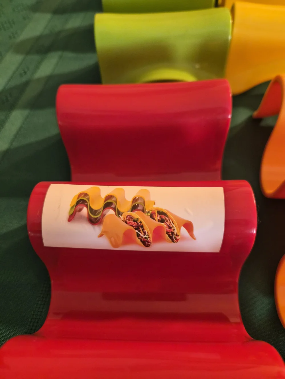 Party Wave Snack Holders - Red, Orange & Lime (Set of 4)